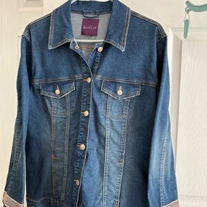 Gloria Vanderbilt Classic Blue Denim Jacket- Size XL